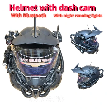 Раллийный шлем мотоциклетный шлем внедорожный полный шлем Bluetooth наушники dash cam DOT сертификация мотокросса casco moto