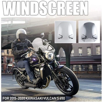 Дефлектор ветрового стекла Мотоцикла Flyscreen с Кронштейном для Kawasaki для Vulcan S EN650 VN650 2015-2022 2020 2019 2018