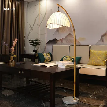 Торшер в стиле Ретро в стиле Дзен, фестиваль бамбука в китайском стиле, подходит для декоративного торшера в гостиной семейной спальни