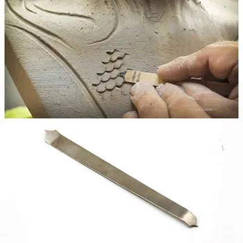 Лезвие для творческого моделирования рыбьей чешуи, Профессиональная керамика, Ручное Замешивание, Резьба по крыше, инструмент для создания текстуры из чешуи дракона