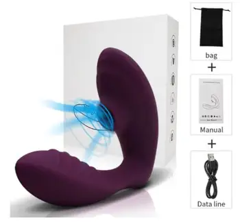 Фаллоимитатор для сосания клитора G Spot Вибратор с зарядным стимулятором Массаж Женский Секс Оргазм Игрушки для Мастурбации USB Перезаряжаемые 18