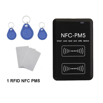Новый Дубликатор для шифрования и Декодирования NFC-PM5, Считыватель 125 кГц, NFC 13,56 МГц, Устройство Записи смарт-карт с чипом IC ID, Частотный Копировальный аппарат