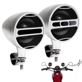 3-Дюймовый Мотоциклетный Bluetooth-Динамик Moto Audio MP3 FM-радио Плеер Аудио Мотоциклетные Колонки со светодиодной Подсветкой Атмосферы
