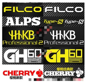 Металлическая наклейка FILCO ALPS GH60 вишневого цвета для портативных ПК с механической клавиатурой, Компьютерное цифровое персонализированное украшение 