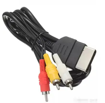 Замена 6-Футового Аудио-Видео Композитного кабеля AV 3 RCA Провод Шнур Для Xbox Original Classic