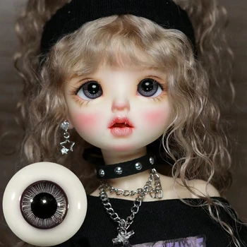 Кукольный глаз BJD для 1/314/1/6 размера 12mm14mm16mm маленькая радужка новый стеклянный глаз бутик черный серый глаз в человеческом стиле для мужчин и женщин