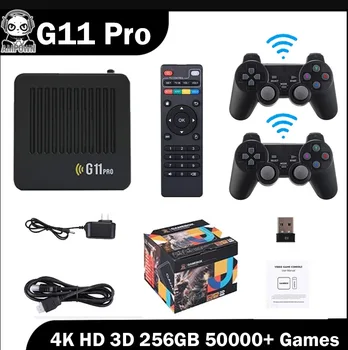 G11 Pro Game Box 4K HD TV Game Stick Видеоигровая консоль 128G Встроенные 40000 + Ретро-Игр Портативный Игровой Плеер Беспроводной Геймпад