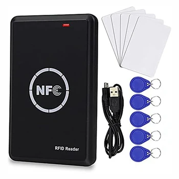 Смарт-копир карт контроля доступа Черный RFID-считыватель 125 кГц Дубликатор карт NFC-метка