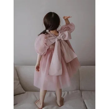 Детское платье, Летнее платье для девочек, Новинка 2023 года, Детская юбка с короткими рукавами, Летняя юбка Принцессы Айши для девочек, Детские платья