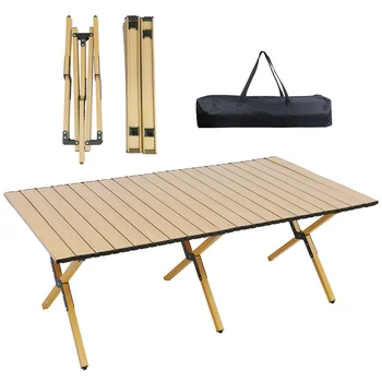Стол для кемпинга Портативный стол Складной стол с сумкой для переноски Стол на 4-6 персон для кемпинга Пикника на открытом воздухе