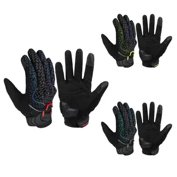 Мотоциклетные перчатки для мужчин и женщин с сенсорным экраном, дышащие, поглощающие удары, защитные перчатки из ТПУ, оборудование